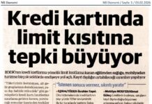 NB Ekonomi – Kredi Kartında Limit Kısıtına Tepki Büyüyor – 3 Şubat 2026